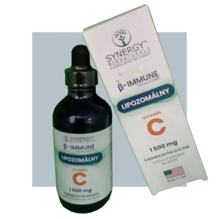 lipozomálny vitamín C Beta-Immune s mandľovým olejom Synergy Bionaturals 1500 mg